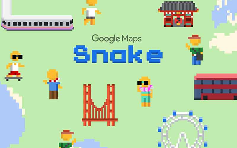 Cara Main Game Snake di Google Maps