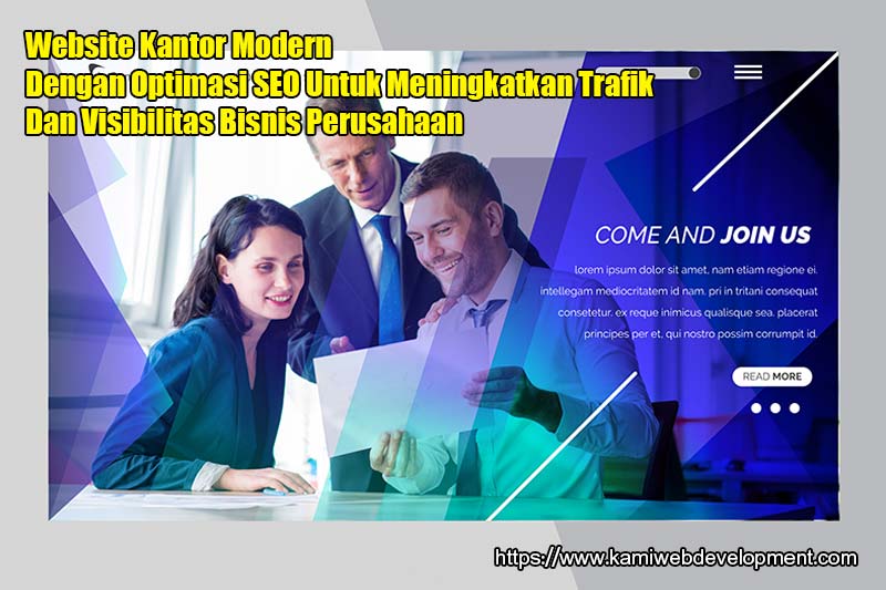 Website Kantor Modern Dengan Optimasi SEO Untuk Meningkatkan Trafik Dan Visibilitas Bisnis Perusahaan
